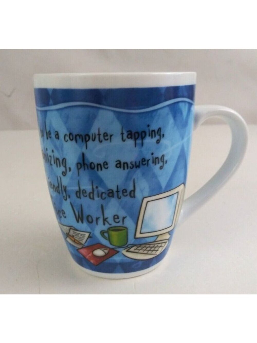 History & Heraldry Fine Porcelain "Office Worker"  4.18" Coffee Cup Mug